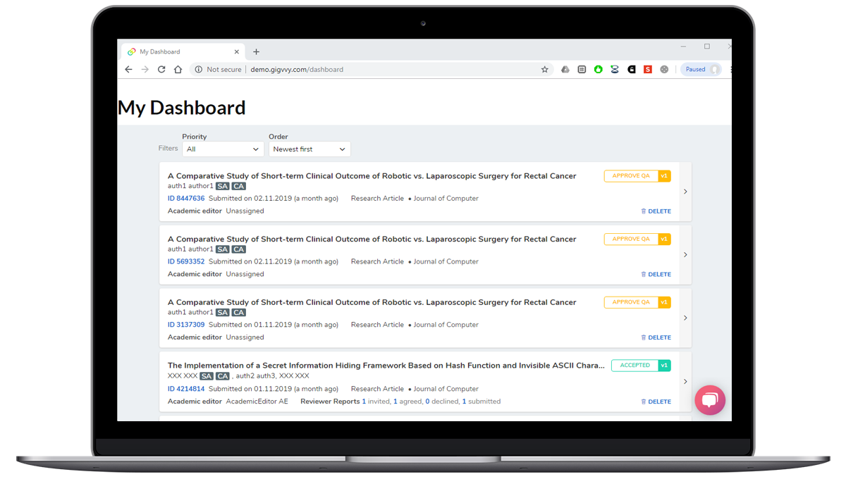Open Access Journal Publishing Platform